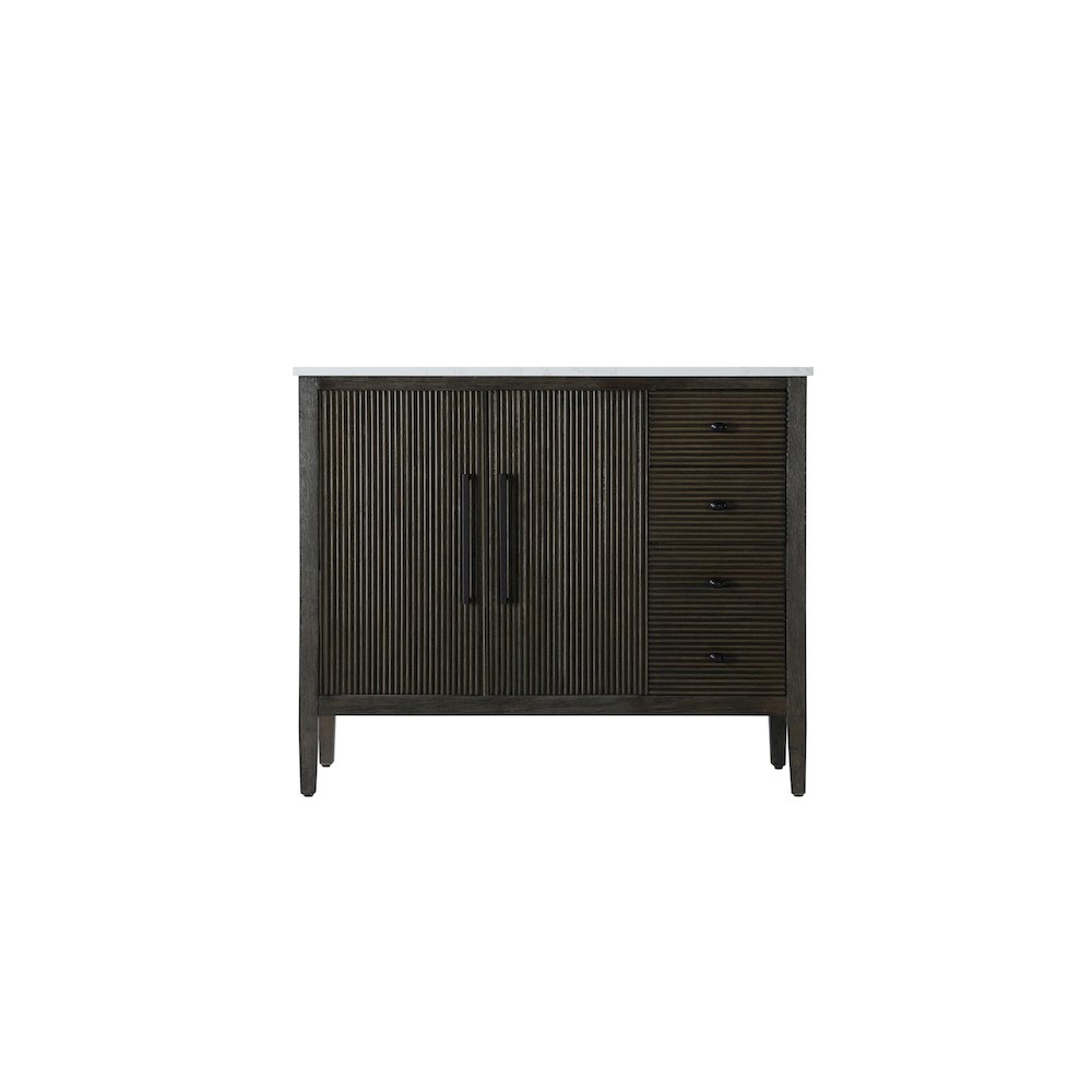 42 inch Single Bathroom Vanity in Chocolate Oak. Picture 5