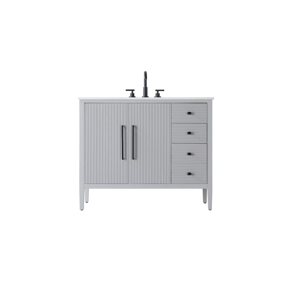 42 inch Single Bathroom Vanity in Grey. Picture 1