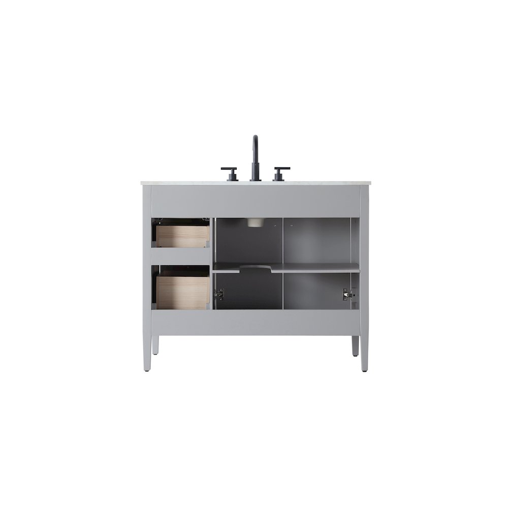 42 inch Single Bathroom Vanity in Grey. Picture 12