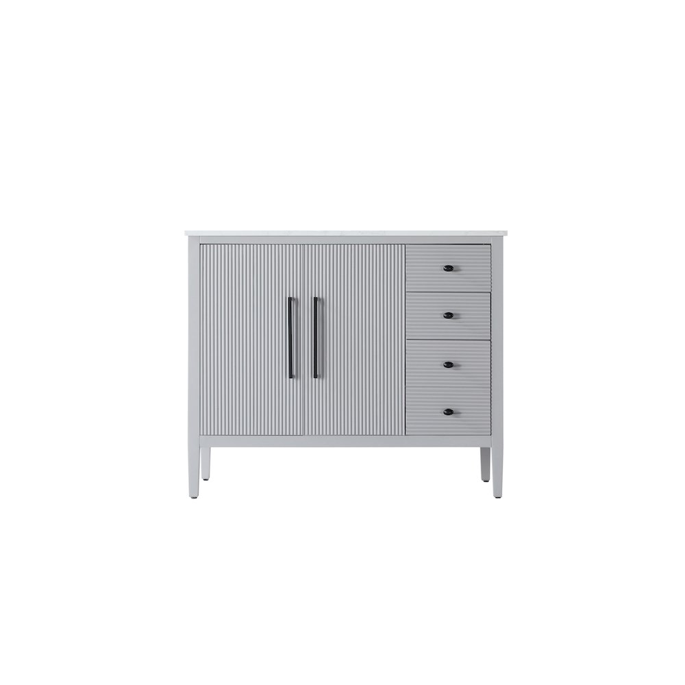 42 inch Single Bathroom Vanity in Grey. Picture 5