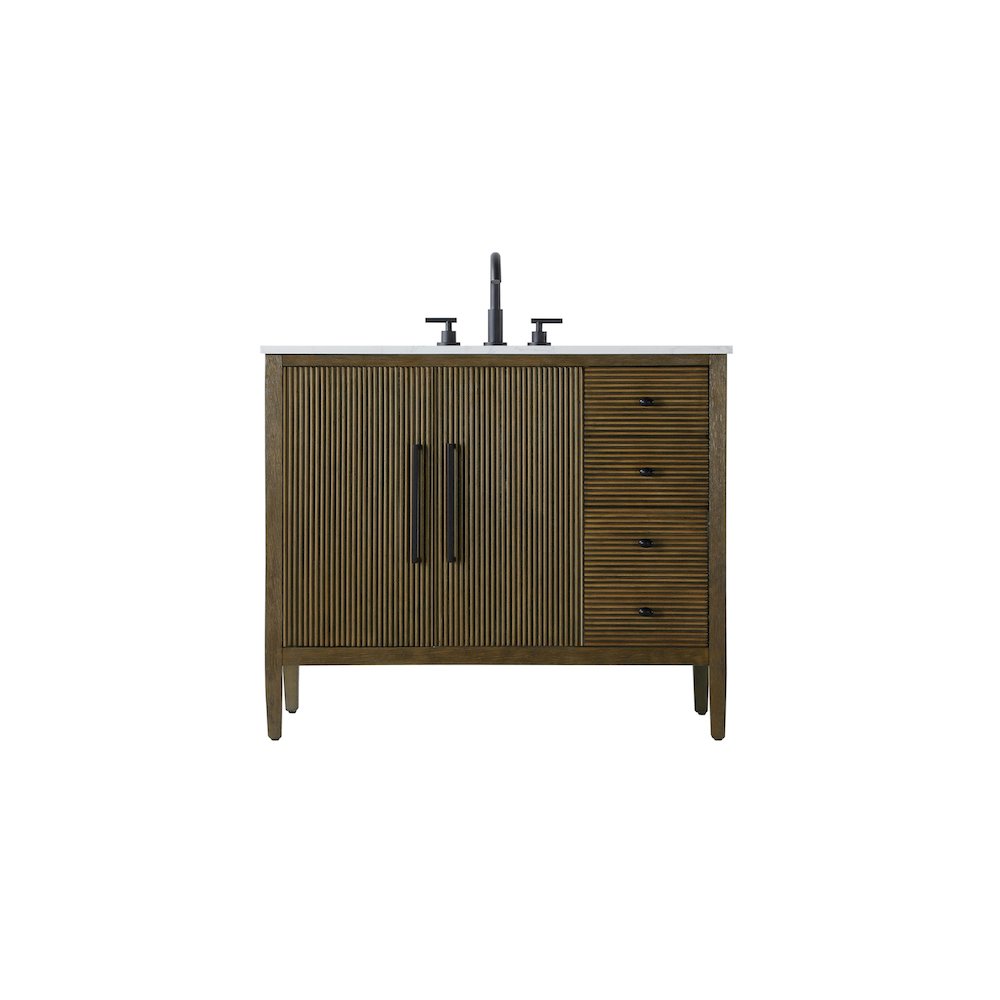 42 inch Single Bathroom Vanity in Hazel Oak. Picture 1
