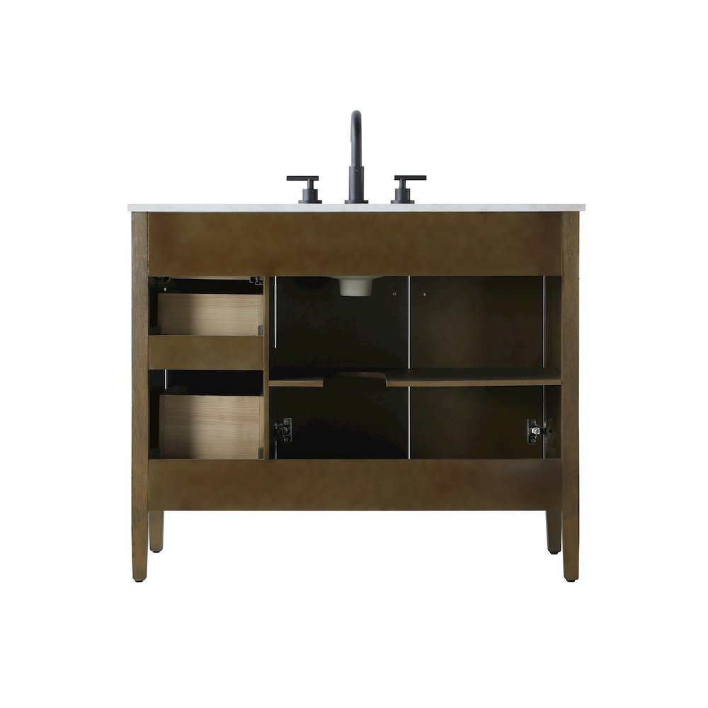 42 inch Single Bathroom Vanity in Hazel Oak. Picture 12