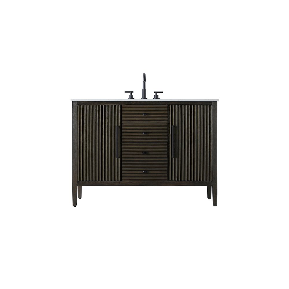 48 inch Single Bathroom Vanity in Chocolate Oak. Picture 1