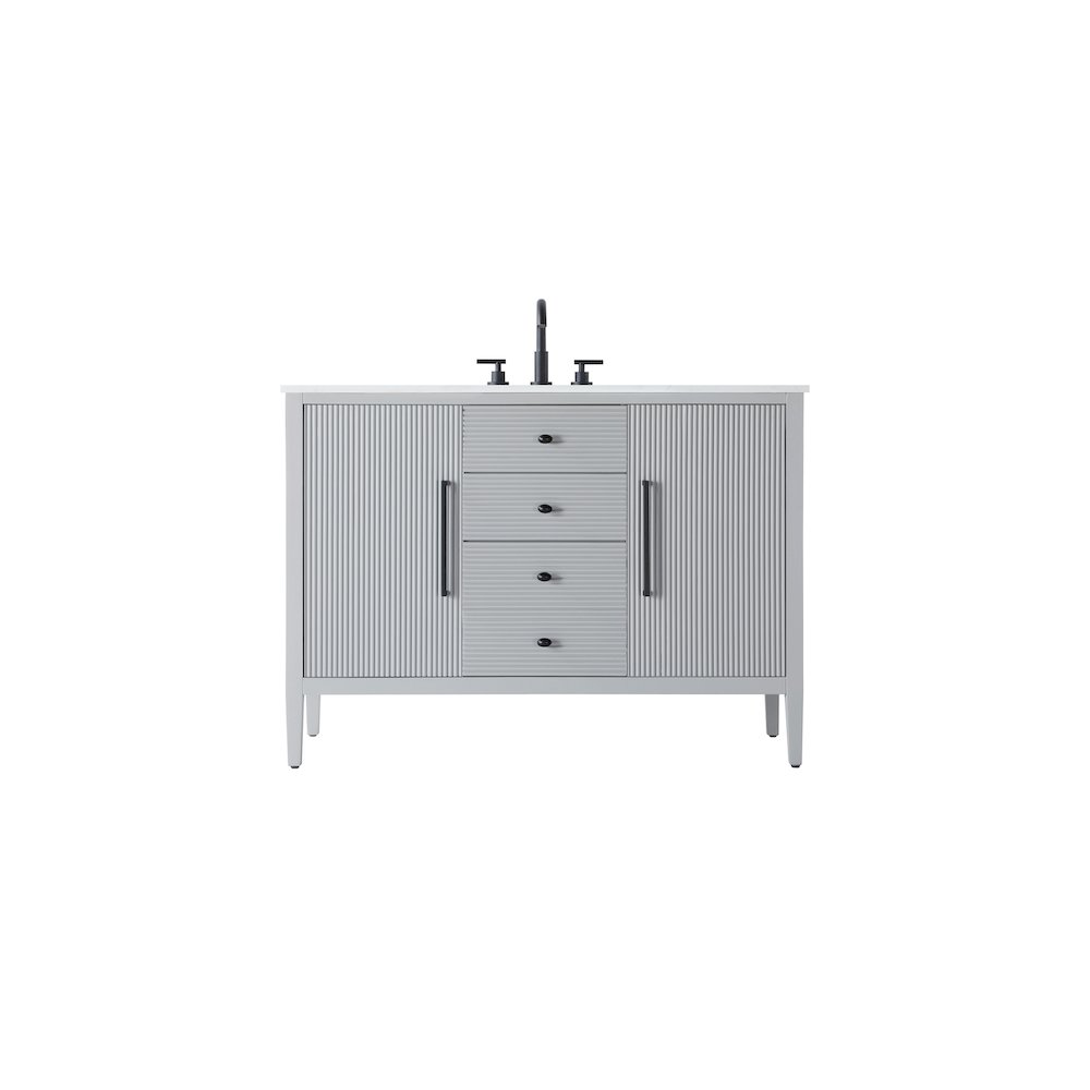 48 inch Single Bathroom Vanity in Grey. Picture 1