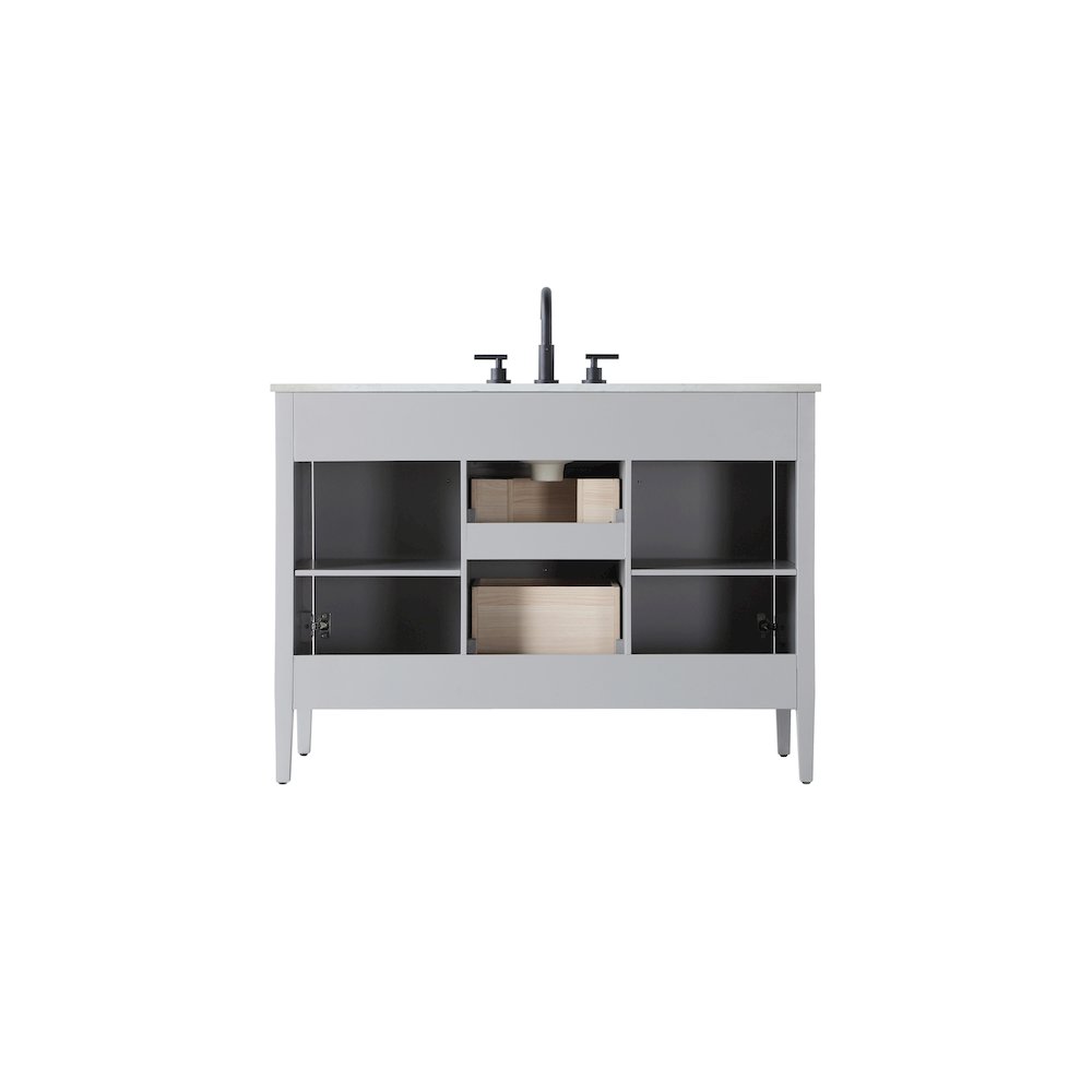 48 inch Single Bathroom Vanity in Grey. Picture 12