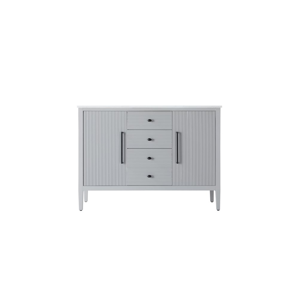 48 inch Single Bathroom Vanity in Grey. Picture 5