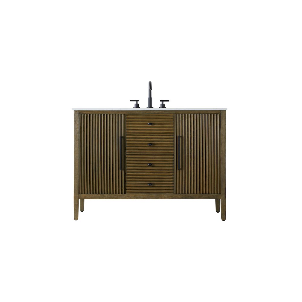 48 inch Single Bathroom Vanity in Hazel Oak. Picture 1