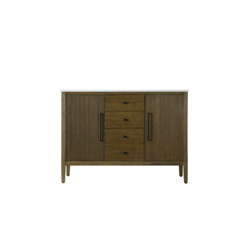 48 inch Single Bathroom Vanity in Hazel Oak. Picture 5