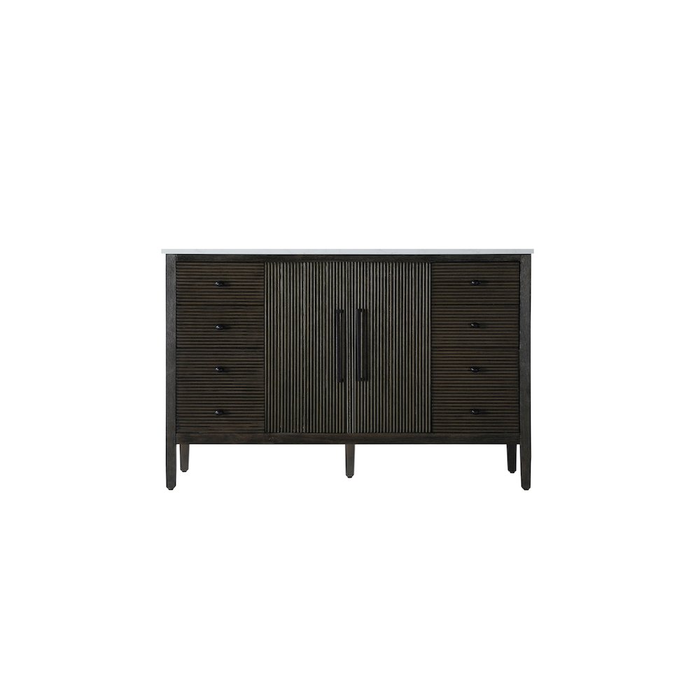 54 inch Single Bathroom Vanity inChocolate Oak. Picture 5