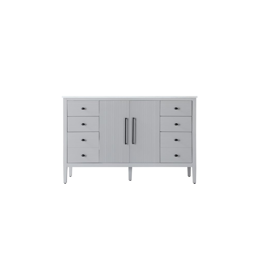 54 inch Single Bathroom Vanity in Grey. Picture 5