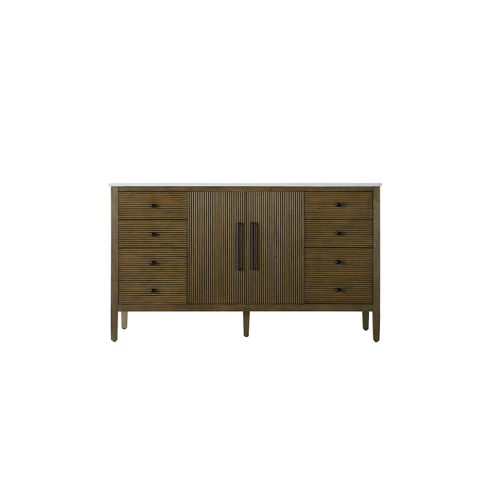 60 inch Single Bathroom Vanity in Hazel Oak. Picture 5