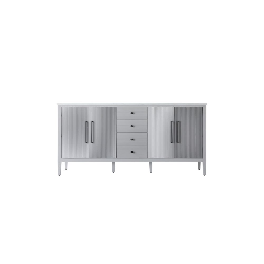 72 inch Double Bathroom Vanity in Grey. Picture 5