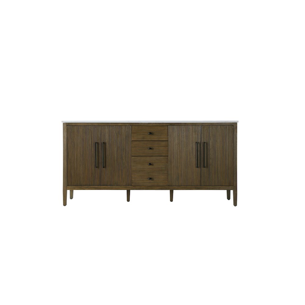 72  inch Double Bathroom Vanity in Hazel Oak. Picture 5