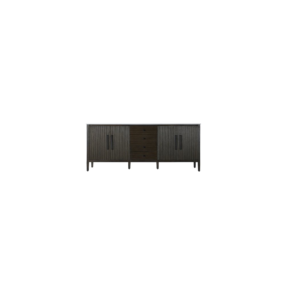 84 inch Double Bathroom Vanity inChocolate Oak. Picture 5