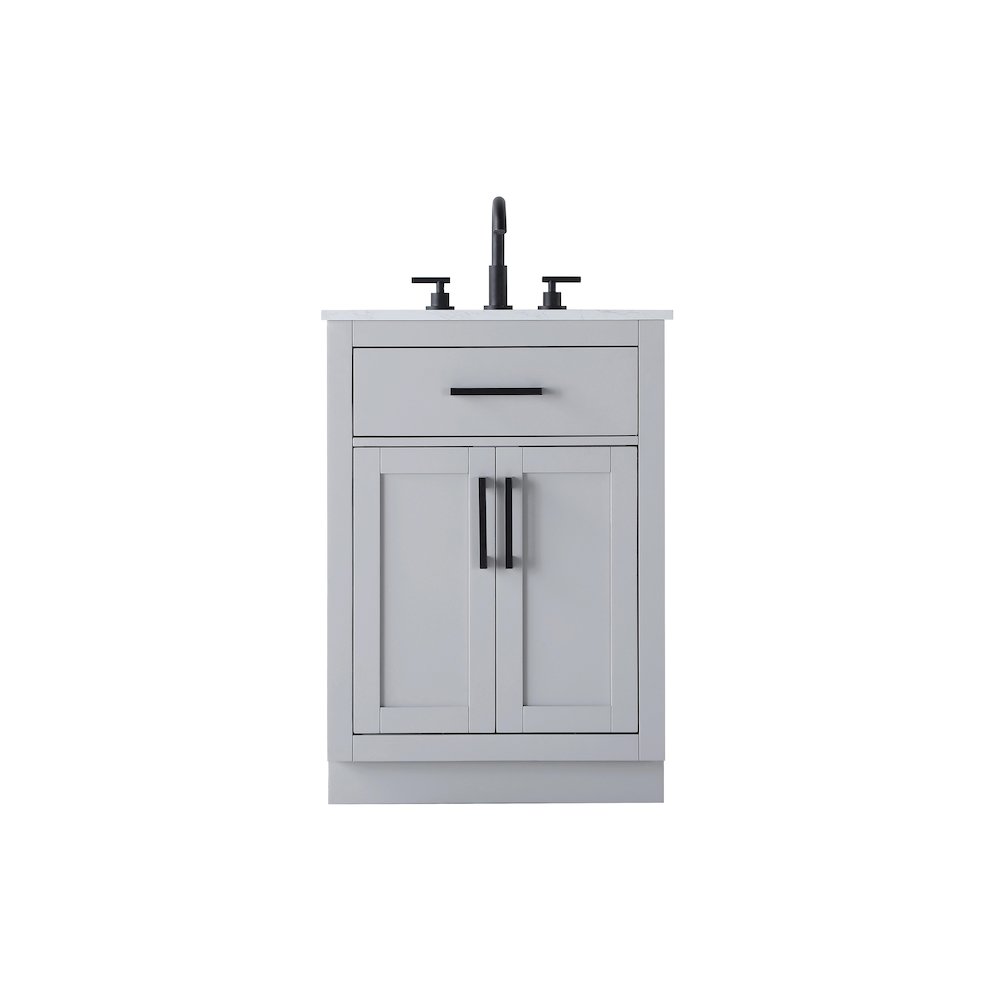 Alden 24 Inch Single Bathroom Vanity In Grey. Picture 1