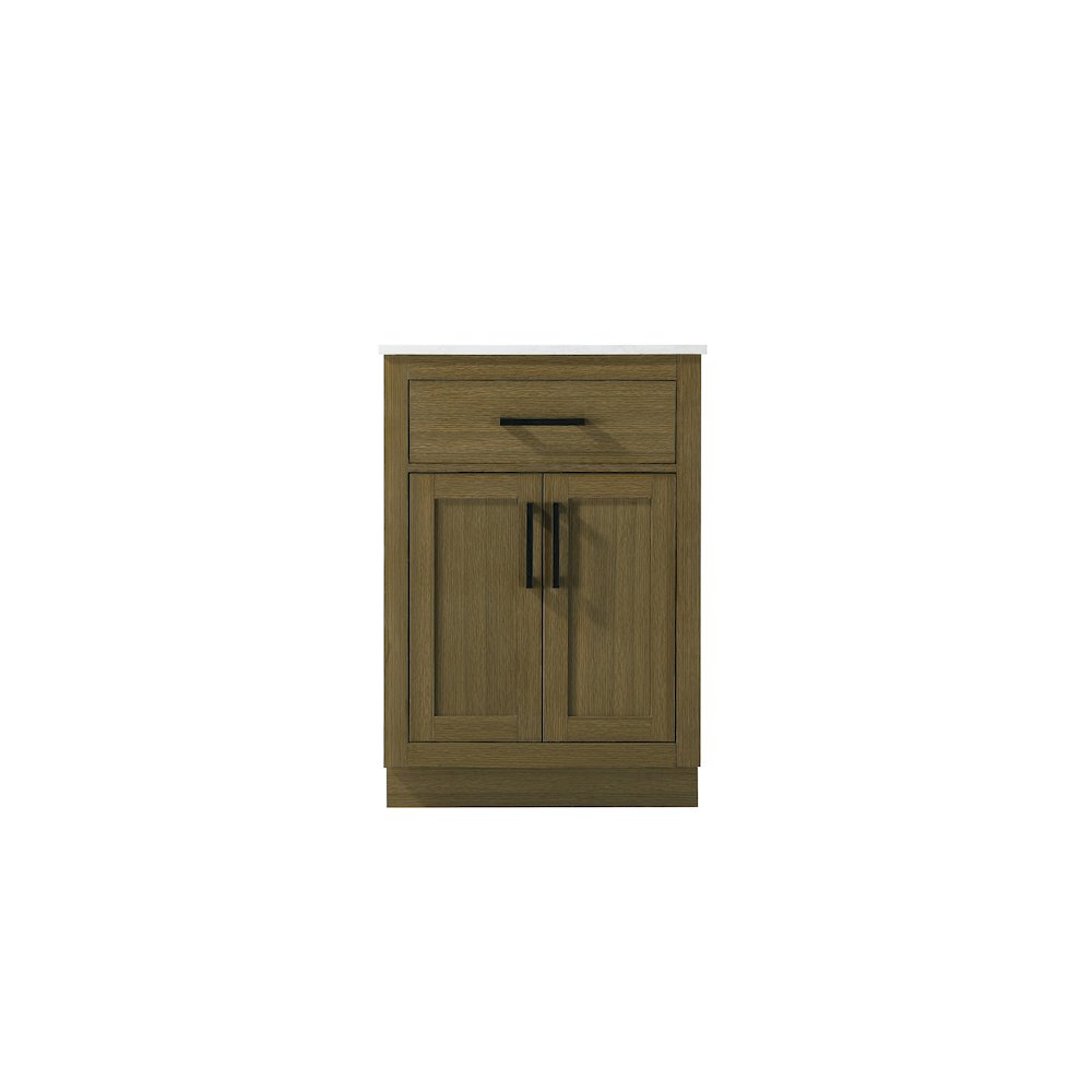 Alden 24 Inch Single Bathroom Vanity In Chestnut Brown. Picture 5