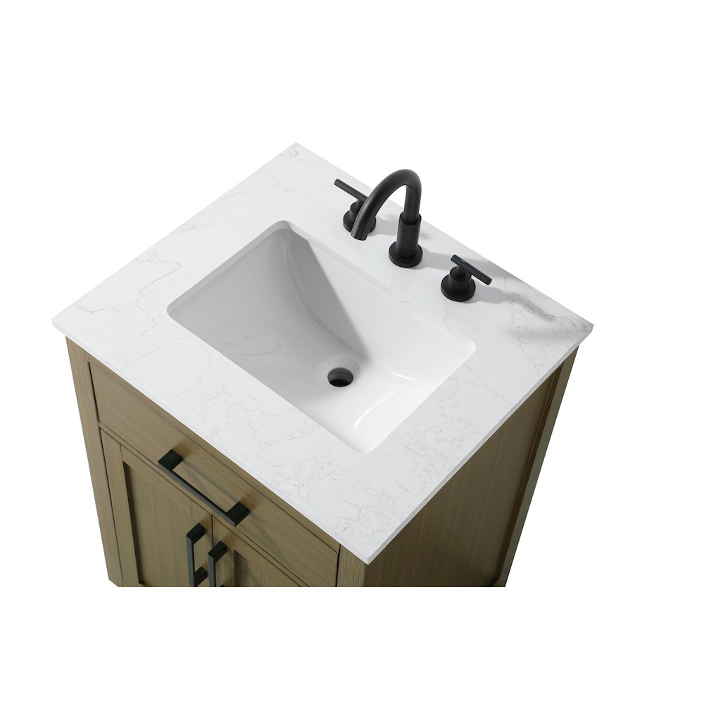 Alden 24 Inch Single Bathroom Vanity In Chestnut Brown. Picture 8