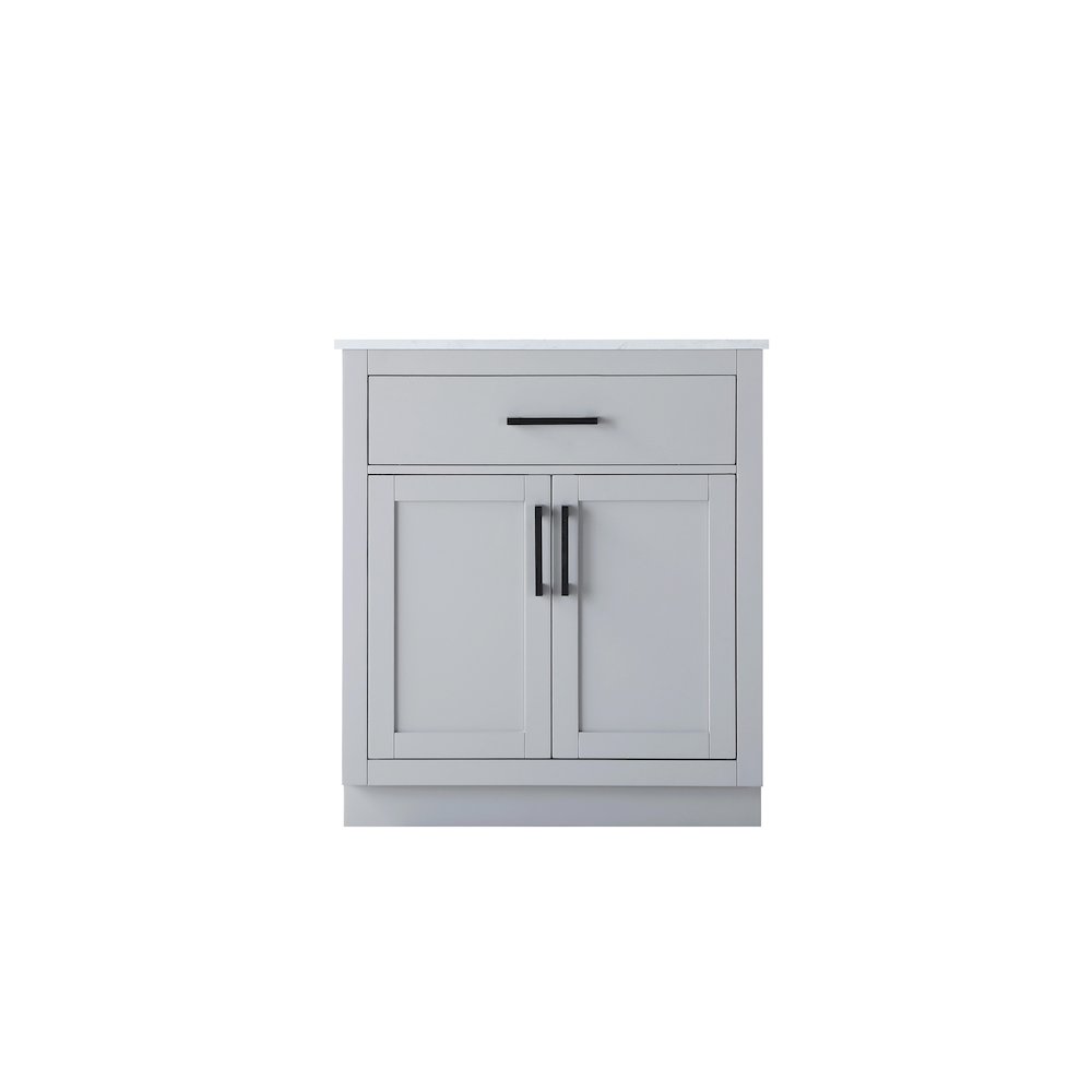 Alden 30 Inch Single Bathroom Vanity In Grey. Picture 5