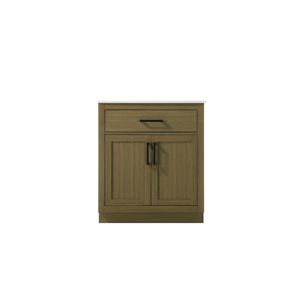Alden 30 Inch Single Bathroom Vanity In Chestnut Brown. Picture 5