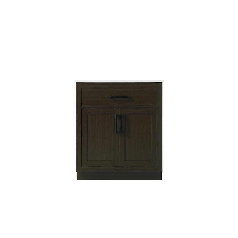 Alden 30 Inch Single Bathroom Vanity In Mocha Brown. Picture 5