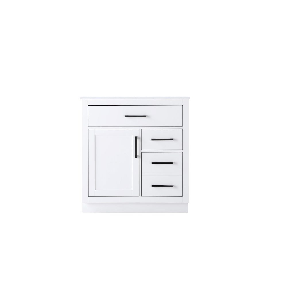 Alden 32 Inch Single Bathroom Vanity In White. Picture 5