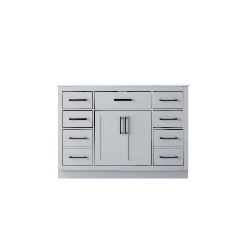Alden 48 Inch Single Bathroom Vanity In Grey. Picture 5