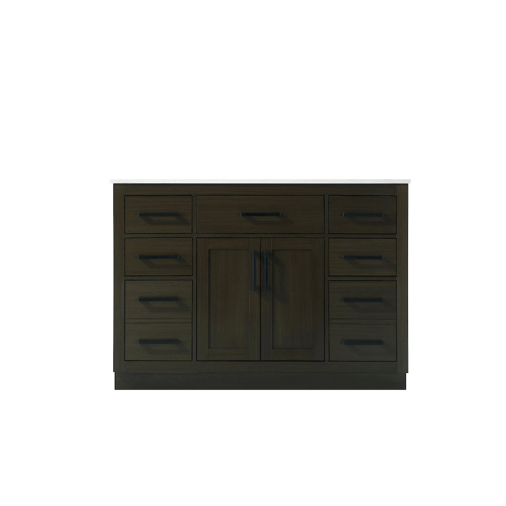 Alden 48 Inch Single Bathroom Vanity In Mocha Brown. Picture 5