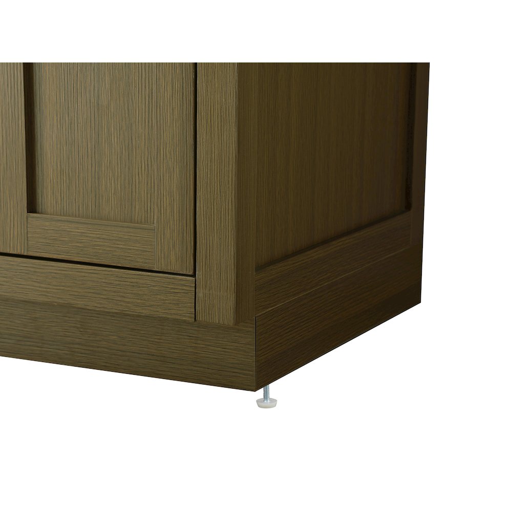 Alden 54 Inch Double Bathroom Vanity In Chestnut Brown. Picture 11