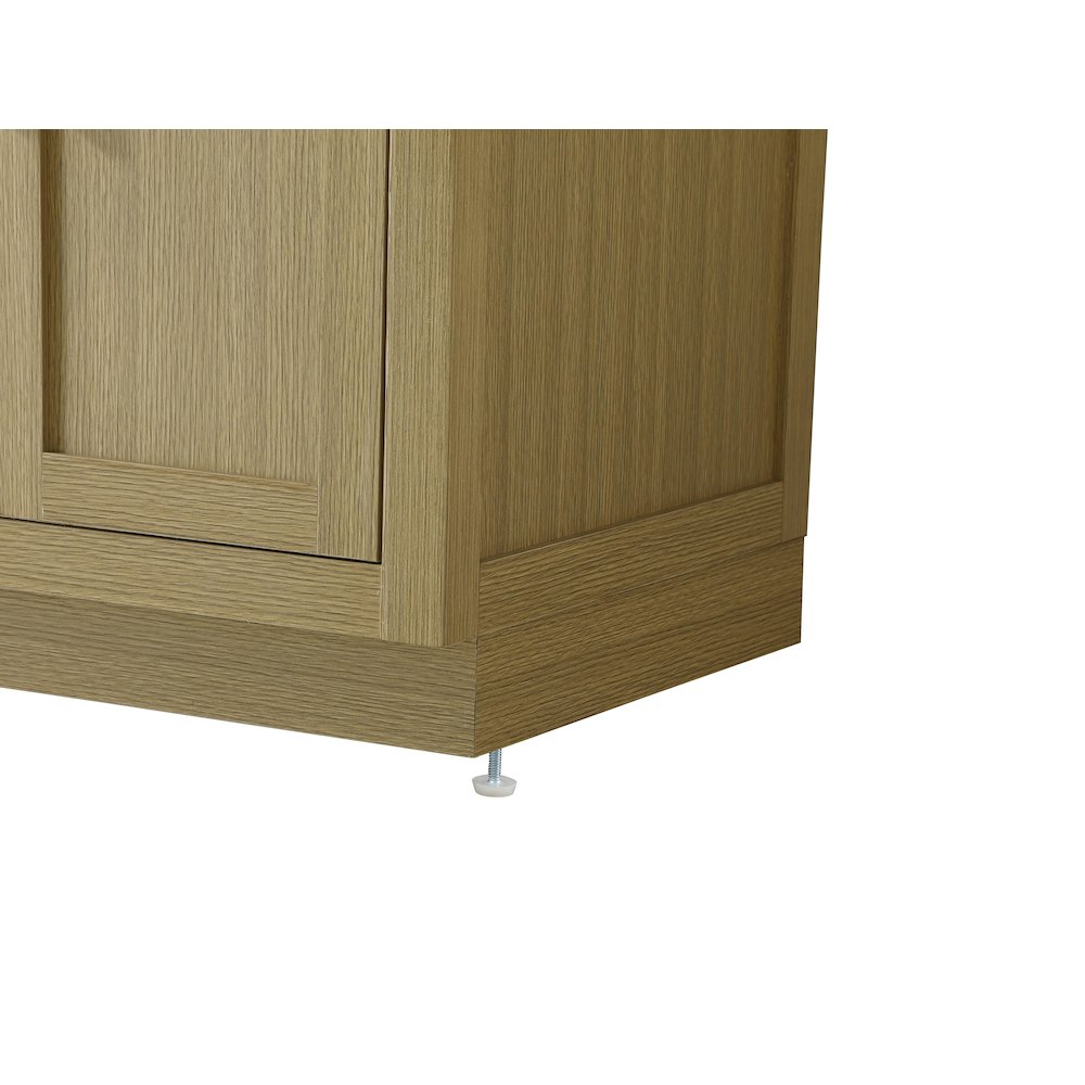 Alden 54 Inch Double Bathroom Vanity In Honey Brown. Picture 11