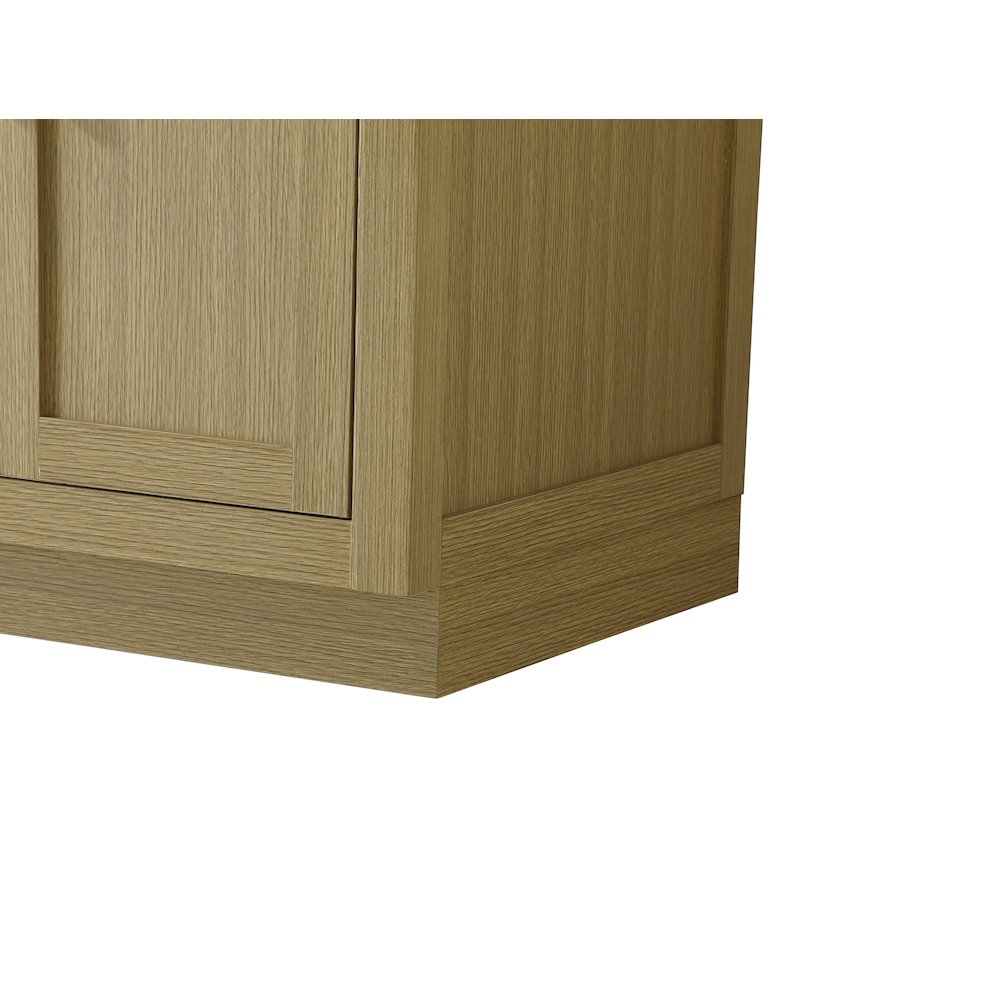Alden 54 Inch Double Bathroom Vanity In Honey Brown. Picture 10