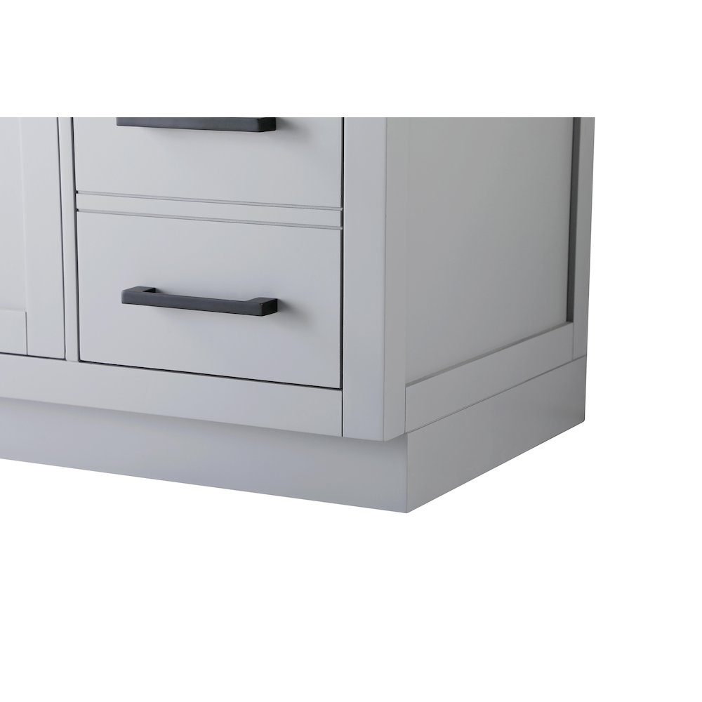 Alden 54 Inch Single Bathroom Vanity In Grey. Picture 10
