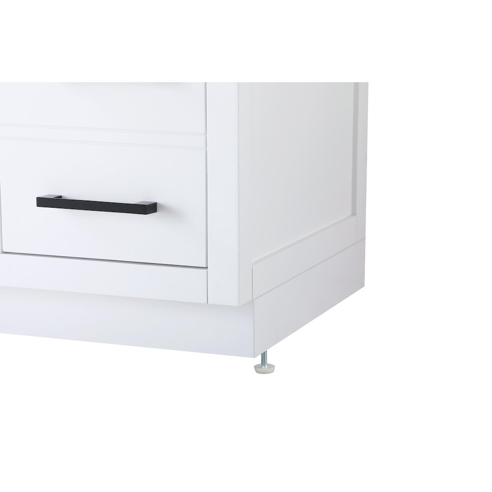 Alden 54 Inch Single Bathroom Vanity In White. Picture 11