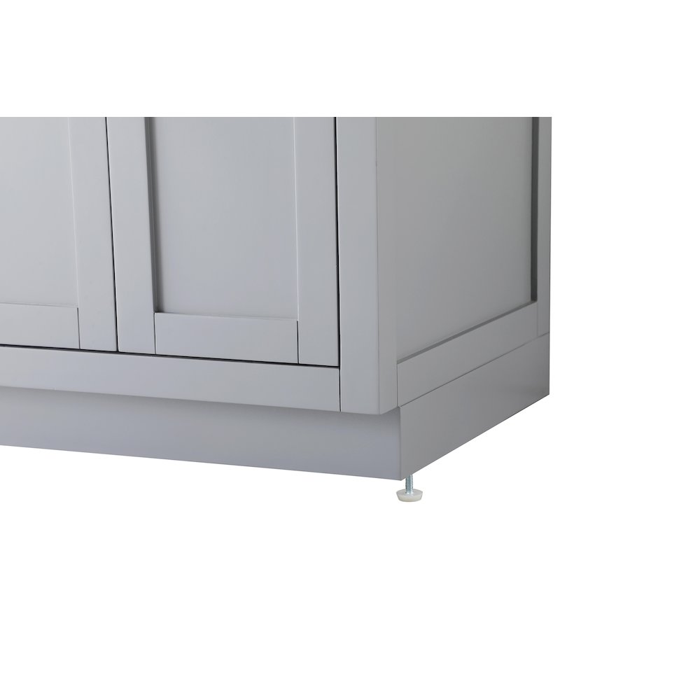 Alden 60 Inch Double Bathroom Vanity In Grey. Picture 11