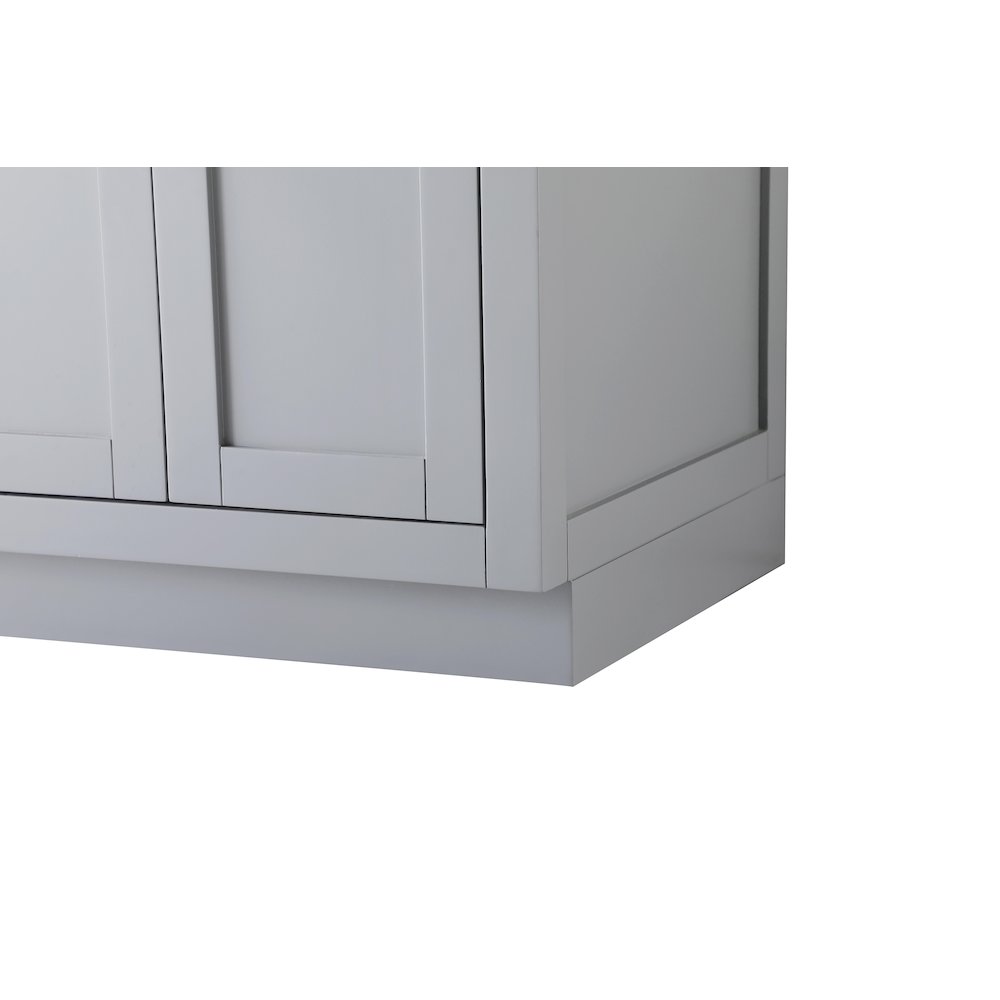 Alden 60 Inch Double Bathroom Vanity In Grey. Picture 10