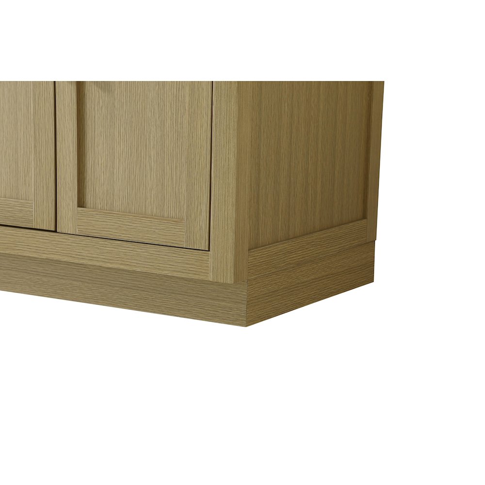 Alden 60 Inch Double Bathroom Vanity In Honey Brown. Picture 10