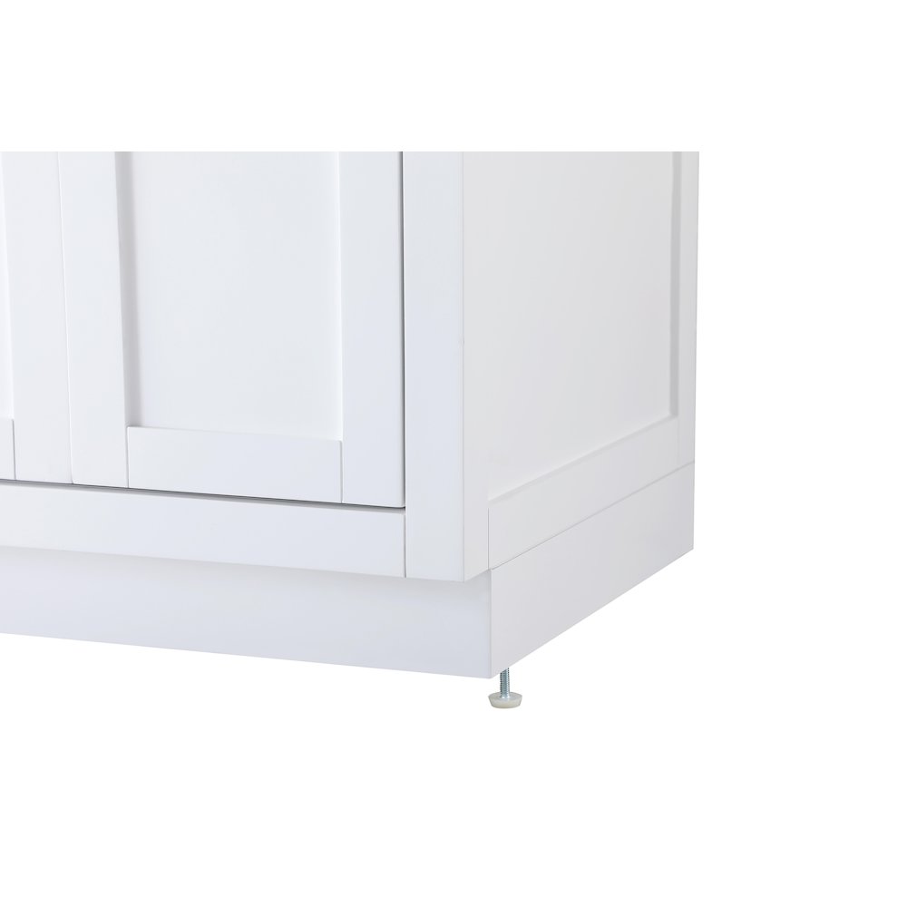 Alden 60 Inch Double Bathroom Vanity In White. Picture 11