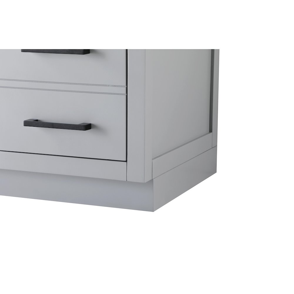 Alden 60 Inch Single Bathroom Vanity In Grey. Picture 10