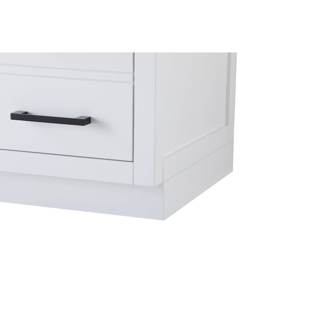 Alden 60 Inch Single Bathroom Vanity In White. Picture 10