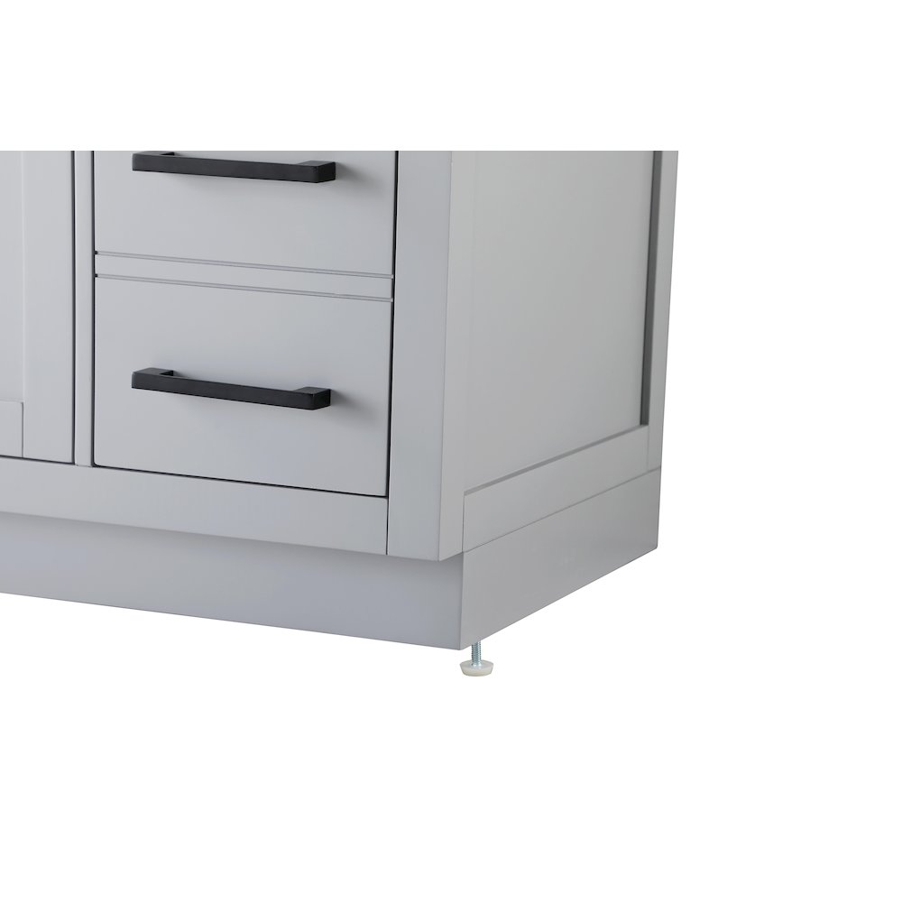 Alden 84 Inch Double Bathroom Vanity In Grey. Picture 11