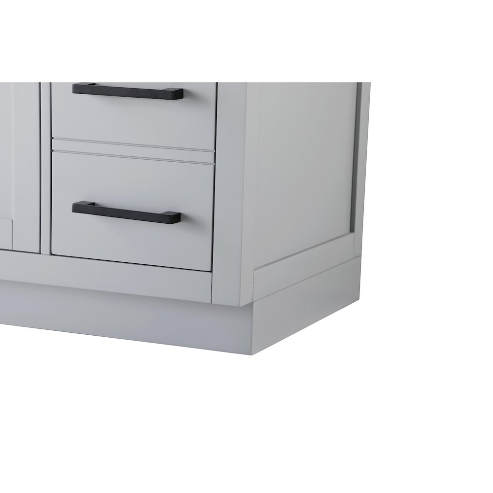 Alden 84 Inch Double Bathroom Vanity In Grey. Picture 10