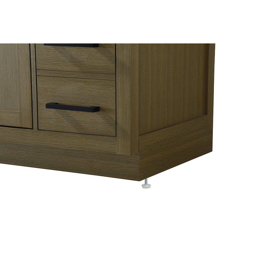 Alden 84 Inch Double Bathroom Vanity In Chestnut Brown. Picture 11