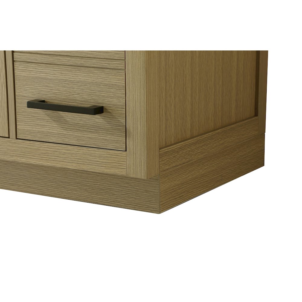 Alden 84 Inch Double Bathroom Vanity In Honey Brown. Picture 10