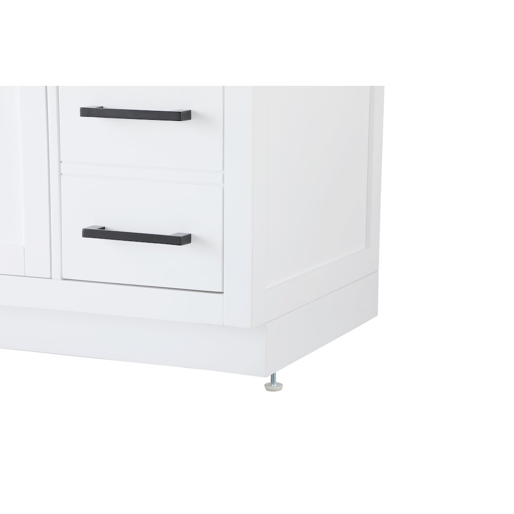 Alden 84 Inch Double Bathroom Vanity In White. Picture 11