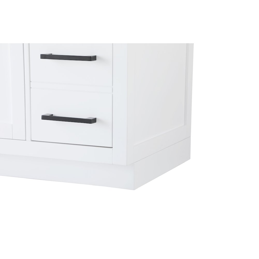 Alden 84 Inch Double Bathroom Vanity In White. Picture 10