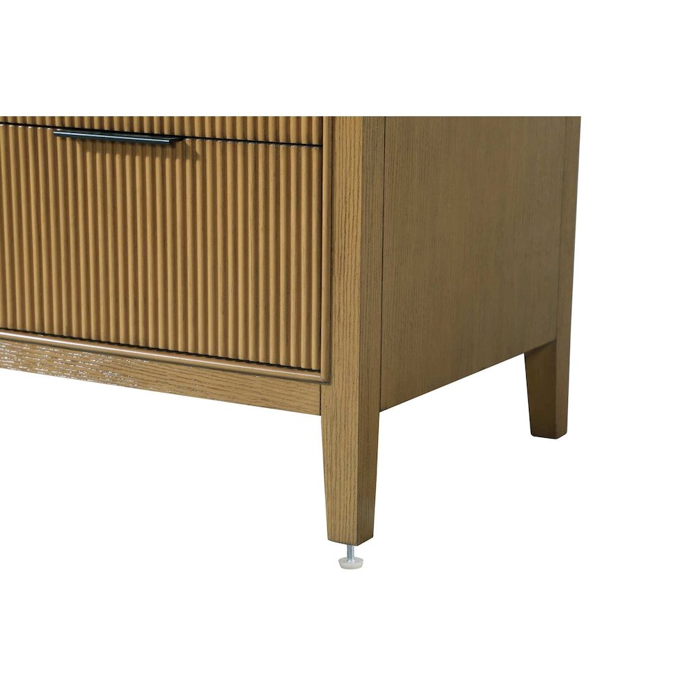 24 inch Single Bathroom Vanity in Honey Teak. Picture 9