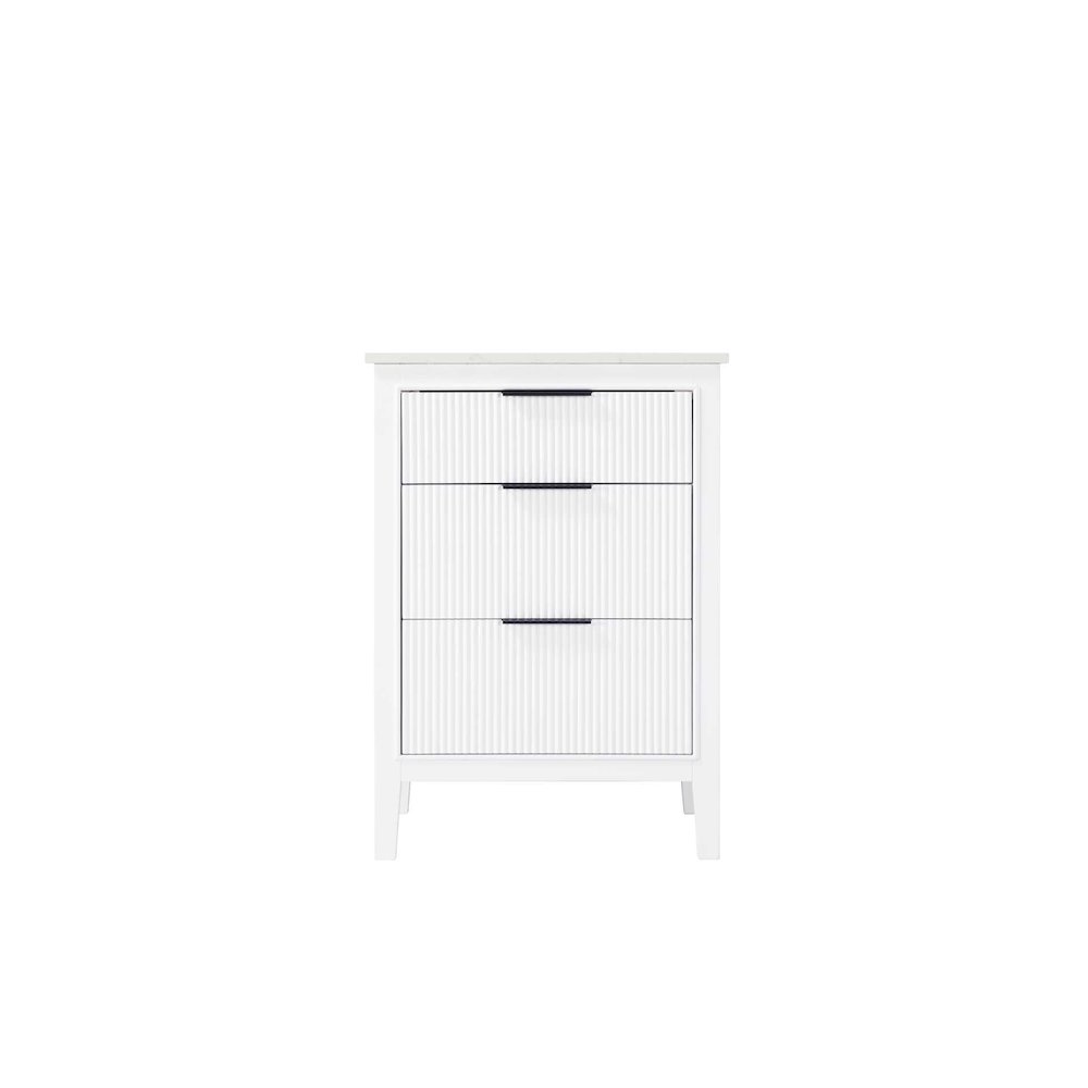 24 inch Single Bathroom Vanity in White. Picture 9