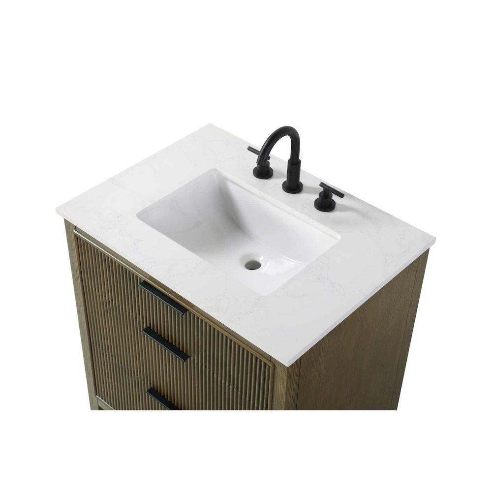 30 inch Single Bathroom Vanity in Hazel Oak. Picture 4
