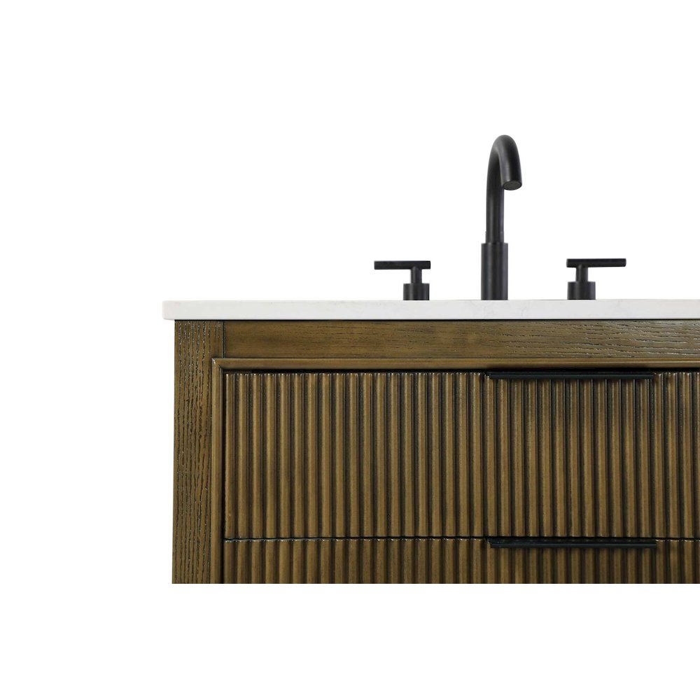 30 inch Single Bathroom Vanity in Hazel Oak. Picture 6