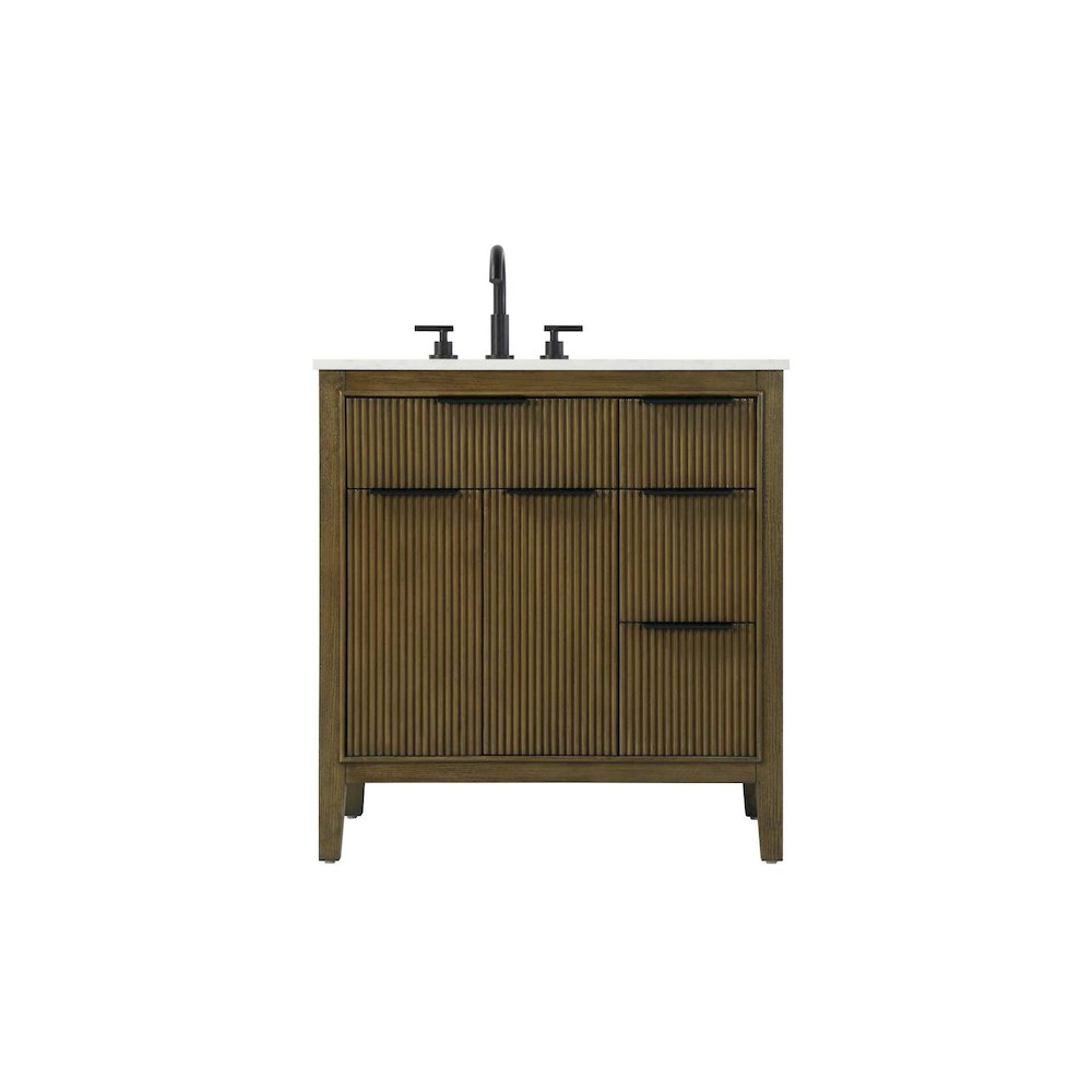 32 inch Single Bathroom Vanity in Hazel Oak. Picture 1
