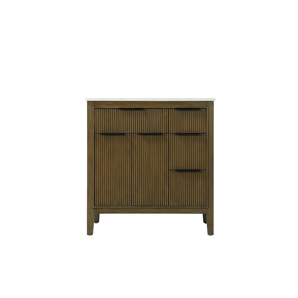 32 inch Single Bathroom Vanity in Hazel Oak. Picture 9